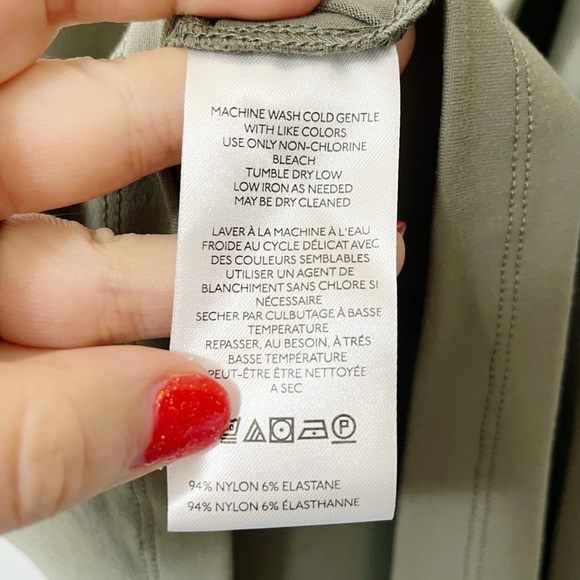 By Anthropologie Tailored Halter Top Moss Green Plus Size 1X Adjustable New - Picture 11 of 11